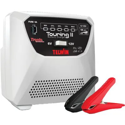 Caricabatteria Touring 11 NEW Telwin Volt 6/12 AH 15-25/30-55 — Batterie e caricabatterie — rif. FERX.VIR7341060 Caricabatteria Touring 11 NEW Telwin Volt 6/12 AH 15-25/30-55 — Batterie e caricabatterie — rif. FERX.VIR7341060