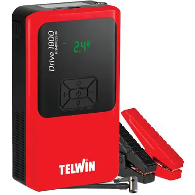 Avviatore Multifunzione Drive 1800 Kompres Telwin Litio Volt 12 AH 1800 — Marchi utensili elettrici — rif. FERX.VIR7341124