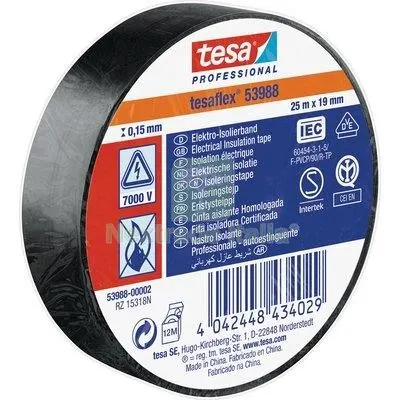 10PZ Nastro PVC Isolante IMQ Tesa Nero MM 19 ML 25 Colore Nero L MT 25 — Casalinghi e organizzazione — rif. FERX.VIR7400315 10PZ Nastro PVC Isolante IMQ Tesa Nero MM 19 ML 25 Colore Nero L MT 25 — Casalinghi e organizzazione — rif. FERX.VIR7400315