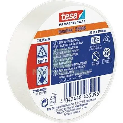 10PZ Nastro PVC Isolante IMQ Tesa Bianco MM 19 ML 25 Colore Bianco L MT 25 — Casalinghi e organizzazione — rif. FERX.VIR7400316