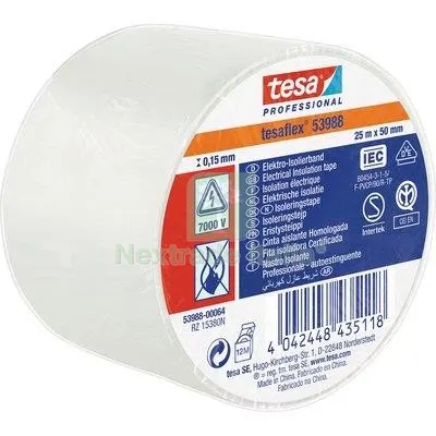 4PZ Nastro PVC Isolante IMQ Tesa Bianco MM 50 ML 25 Colore Bianco L MT 25 — Casalinghi e organizzazione — rif. FERX.VIR7400331 4PZ Nastro PVC Isolante IMQ Tesa Bianco MM 50 ML 25 Colore Bianco L MT 25 — Casalinghi e organizzazione — rif. FERX.VIR7400331