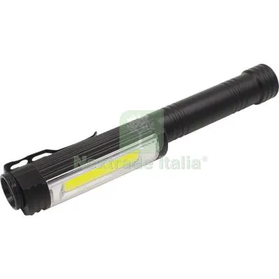 Torcia LED Nero Calamito Luce Quadra Lumen 350 3XSTILO AA Incluse + Magnete — Illuminazione — rif. FERX.VIR7400858 Torcia LED Nero Calamito Luce Quadra Lumen 350 3XSTILO AA Incluse + Magnete — Illuminazione — rif. FERX.VIR7400858