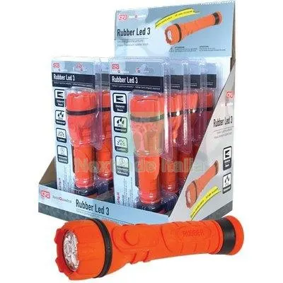 Torcia LED Rubber LED 3 Expo Luce Quadra Lumen 55 2XSTILO AA NON Incluse CF=PZ 8 — Illuminazione — rif. FERX.VIR7400867