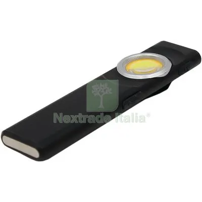 TORCIA LED COB ULTRA SLIM LUCE QUADRA RICARICABILE LUMEN 300 CM 2,5 H.CM 10 + MAGNETE — Illuminazione — rif. FERX.VIR7400870