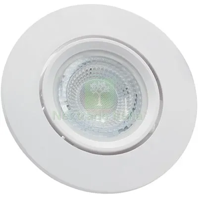 5PZ Faretto Incasso Tondo Klirs Century Bianco MM 90 Orientabile — Illuminazione — rif. FERX.VIR7401500 5PZ Faretto Incasso Tondo Klirs Century Bianco MM 90 Orientabile — Illuminazione — rif. FERX.VIR7401500