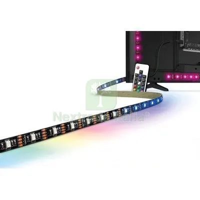 Striscia LED Adesiva Kit-TV Century 43-55" USB Volt 5 W 3,0 RGB MT 2 + Telecomando Lux RGB Per Mod 43">55" — Illuminazione — rif. FERX.VIR7401773
