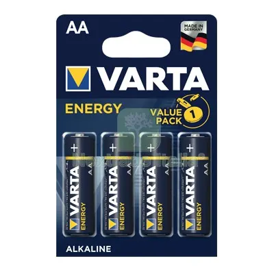 20CF PILA STILO AA ENERGY VARTA ALCALINA VOLT 1,5 CF=PZ 4 — Pile e batterie — rif. FERX.VIR7401930