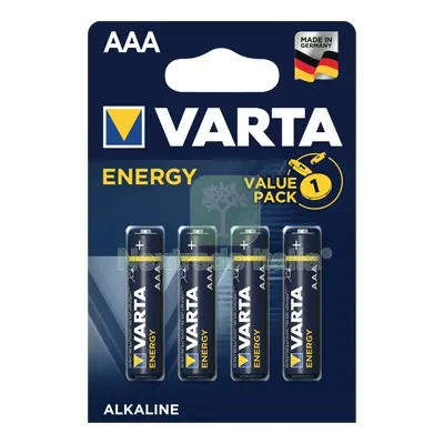 10CF PILA MINI STILO AAA ENERGY VARTA ALCALINA VOLT 1,5 CF=PZ 4 — Caricabatterie e alimentatori — rif. FERX.VIR7401931 10CF PILA MINI STILO AAA ENERGY VARTA ALCALINA VOLT 1,5 CF=PZ 4 — Caricabatterie e alimentatori — rif. FERX.VIR7401931