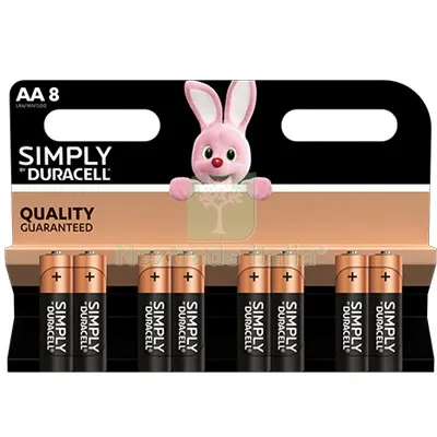 12CF PILA STILO AA SIMPLY DURACELL ALCALINA VOLT 1,5 CF=PZ 8 — Pile e batterie — rif. FERX.VIR7402016 12CF PILA STILO AA SIMPLY DURACELL ALCALINA VOLT 1,5 CF=PZ 8 — Pile e batterie — rif. FERX.VIR7402016