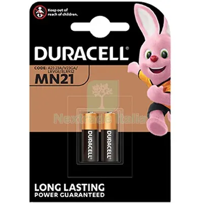 10CF PILA SPECIALISTICA MN21 DURACELL ALCALINA VOLT 12 CF=PZ 2 — Batterie e caricabatterie — rif. FERX.VIR7402017