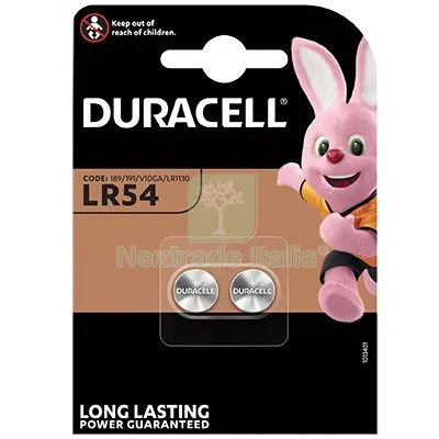 10CF Pila Specialistica LR54 Duracell Alcalina Volt 1,5 CF=PZ 2 — Batterie e caricabatterie — rif. FERX.VIR7402034 10CF Pila Specialistica LR54 Duracell Alcalina Volt 1,5 CF=PZ 2 — Batterie e caricabatterie — rif. FERX.VIR7402034