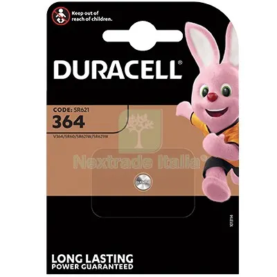 10PZ PILA SPECIALISTICA 364 DURACELL OSSIDO ARGENTO VOLT 1,5 — Batterie e caricabatterie — rif. FERX.VIR7402036
