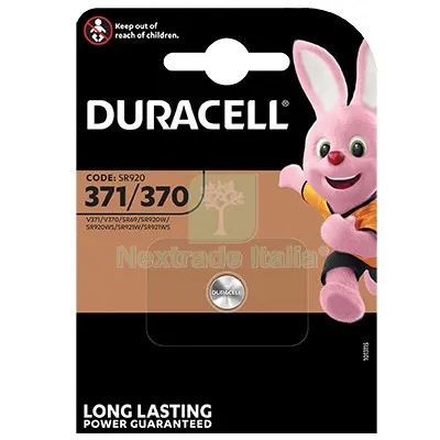 10PZ PILA SPECIALISTICA 371/370 DURACELL OSSIDO ARGENTO VOLT 1,5 — Batterie e caricabatterie — rif. FERX.VIR7402037 10PZ PILA SPECIALISTICA 371/370 DURACELL OSSIDO ARGENTO VOLT 1,5 — Batterie e caricabatterie — rif. FERX.VIR7402037