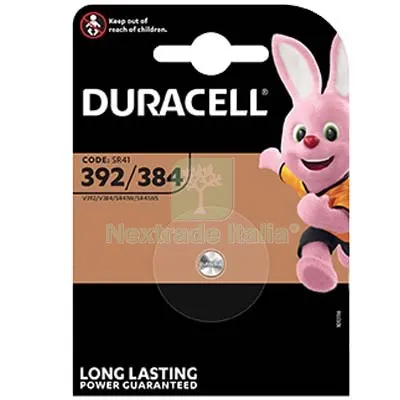10PZ PILA SPECIALISTICA 392/384 DURACELL OSSIDO ARGENTO VOLT 1,5 — Batterie e caricabatterie — rif. FERX.VIR7402039