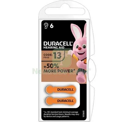 10CF Pila Apparecchio Acustico Easy TAB 13 Duracell Arancio CF=PZ 6 Colore Arancio Mod 13 — Batterie e caricabatterie — rif. FERX.VIR7402055 10CF Pila Apparecchio Acustico Easy TAB 13 Duracell Arancio CF=PZ 6 Colore Arancio Mod 13 — Batterie e caricabatterie — rif. FERX.VIR7402055