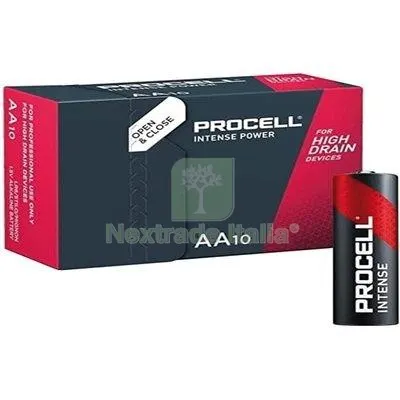 10CF PILA STILO AA PROCELL INTENSE DURACELL VOLT 1,5 CF=PZ 10 — Pile e batterie — rif. FERX.VIR7402062 10CF PILA STILO AA PROCELL INTENSE DURACELL VOLT 1,5 CF=PZ 10 — Pile e batterie — rif. FERX.VIR7402062