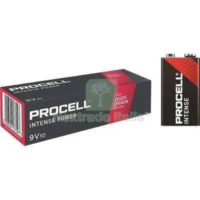 5CF PILA TRANSISTOR PROCELL INTENSE DURACELL VOLT 9,0 CF=PZ 10 — Batterie e caricabatterie — rif. FERX.VIR7402064
