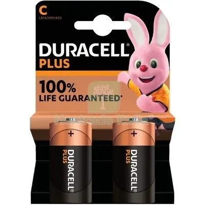 10CF PILA MEZZA TORCIA C PLUS100 POWER DURACELL ALCALINA VOLT 1,5 CF=PZ 2 — Batterie e caricabatterie — rif. FERX.VIR7402080