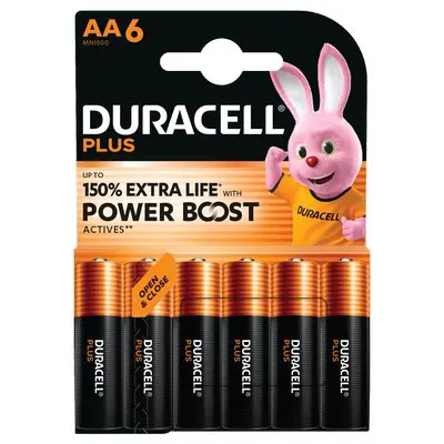 10CF PILA STILO AA PLUS POWER BOOST DURACELL ALCALINA VOLT 1,5 CF=PZ 6 — Pile e batterie — rif. FERX.VIR7402083