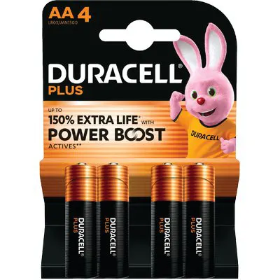 20CF PILA STILO AA PLUS POWER BOOST DURACELL ALCALINA VOLT 1,5 CF=PZ 4 — Pile e batterie — rif. FERX.VIR7402086