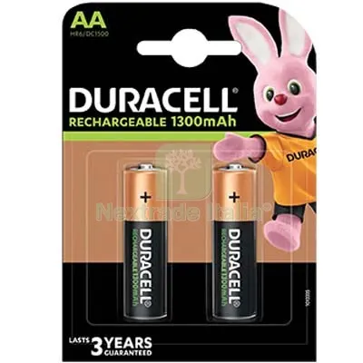 10CF PILA STILO AA RICARICABILE DURACELL VOLT 1,2 MAH 1300 CF=PZ 2 — Pile e batterie — rif. FERX.VIR7402155