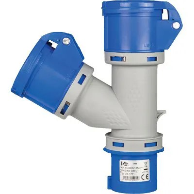 ADATTATORE DOPPIO SPINA BLU-PRESA BLU 1751 VB 2P+T 16A IP44 — Interruttori e prese — rif. FERX.VIR7402812 ADATTATORE DOPPIO SPINA BLU-PRESA BLU 1751 VB 2P+T 16A IP44 — Interruttori e prese — rif. FERX.VIR7402812