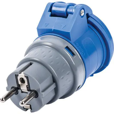 2PZ ADATTATORE SCHUKO-PRESA BLU 75000 VB 2P+T 16A IP44 — Interruttori e prese — rif. FERX.VIR7402820 2PZ ADATTATORE SCHUKO-PRESA BLU 75000 VB 2P+T 16A IP44 — Interruttori e prese — rif. FERX.VIR7402820