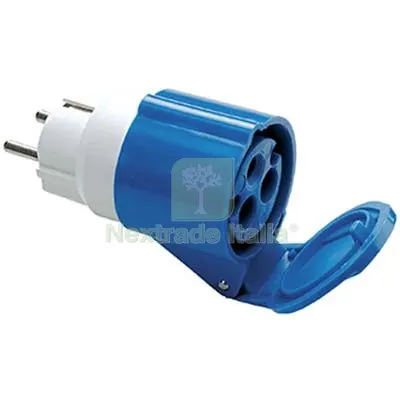 ADATTATORE SCHUKO-PRESA BLU FME 2P+T 16A IP44 — Interruttori e prese — rif. FERX.VIR7403094