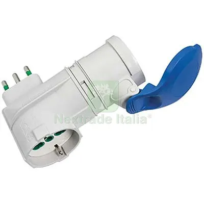 Adattatore 16A-PRESA BLU+16A BIPASSO+SCHUKO FME 2P+T 16A IP44 — Illuminazione — rif. FERX.VIR7403097 Adattatore 16A-PRESA BLU+16A BIPASSO+SCHUKO FME 2P+T 16A IP44 — Illuminazione — rif. FERX.VIR7403097