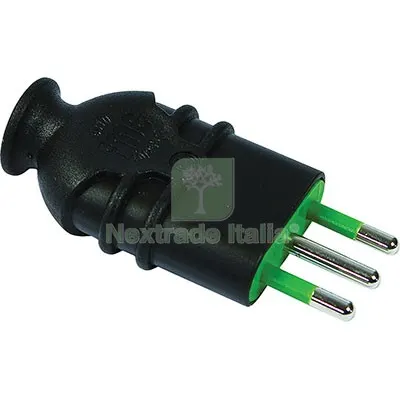 10PZ SPINA MOBILE HI-PRO FME NERO 2P+T 10A A 10 — Interruttori e prese — rif. FERX.VIR7403111 10PZ SPINA MOBILE HI-PRO FME NERO 2P+T 10A A 10 — Interruttori e prese — rif. FERX.VIR7403111