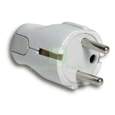 5PZ Spina Mobile Schuko FME Bianco 2P+T 16A a 16 Colore Bianco — Interruttori e prese — rif. FERX.VIR7403141 5PZ Spina Mobile Schuko FME Bianco 2P+T 16A a 16 Colore Bianco — Interruttori e prese — rif. FERX.VIR7403141