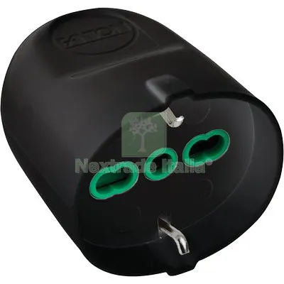 5PZ Presa Mobile Schuko FME Nero 2P+T 16A Bipasso a 16 Colore Nero — Illuminazione — rif. FERX.VIR7403144