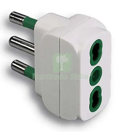 5PZ Adattatore 16A-16A Bipasso FME Bianco 2P+T 16A a 16 — Illuminazione — rif. FERX.VIR7403158