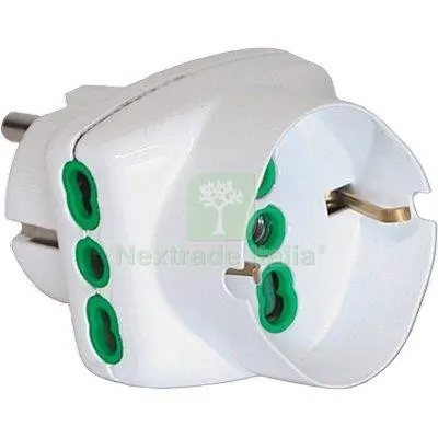2PZ ADATTATORE TRIPLO SCHUKO-16A+SCHUKO FME BIANCO 2P+T A 16 Colore Bianco — Interruttori e prese — rif. FERX.VIR7403168 2PZ ADATTATORE TRIPLO SCHUKO-16A+SCHUKO FME BIANCO 2P+T A 16 Colore Bianco — Interruttori e prese — rif. FERX.VIR7403168