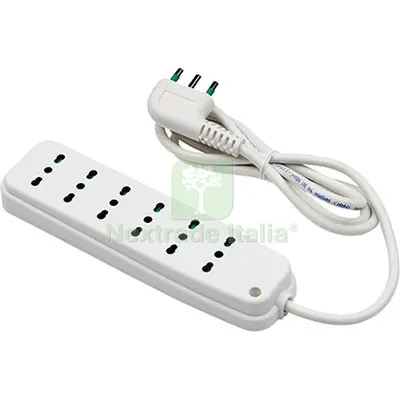 2PZ Multipresa Bipasso Retail FME Bianco Posti 6 2P+T 16A N°xmmq 3X1,0 MT 1,5 — Interruttori e prese — rif. FERX.VIR7403222 2PZ Multipresa Bipasso Retail FME Bianco Posti 6 2P+T 16A N°xmmq 3X1,0 MT 1,5 — Interruttori e prese — rif. FERX.VIR7403222
