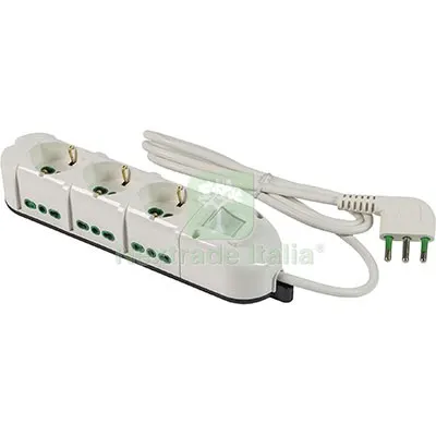 2PZ Multipresa Bipasso + Schuko + INT.LUM Retail FME Bianco Posti 9 2P+T 16A N°xmmq 3X1,5 MT 1,5 — Interruttori e prese — rif. FERX.VIR7403229 2PZ Multipresa Bipasso + Schuko + INT.LUM Retail FME Bianco Posti 9 2P+T 16A N°xmmq 3X1,5 MT 1,5 — Interruttori e prese — rif. FERX.VIR7403229