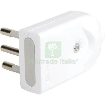 25PZ Spina Mobile Orientabile Electraline Bianco 2P+T 10A a 10 Colore Bianco — Interruttori e prese — rif. FERX.VIR7403261 25PZ Spina Mobile Orientabile Electraline Bianco 2P+T 10A a 10 Colore Bianco — Interruttori e prese — rif. FERX.VIR7403261