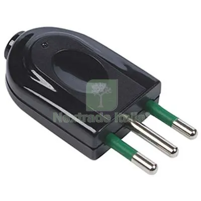 10PZ SPINA MOBILE GARANTI NERO 2P+T 10A A 10 Colore Nero — Interruttori e prese — rif. FERX.VIR7403262