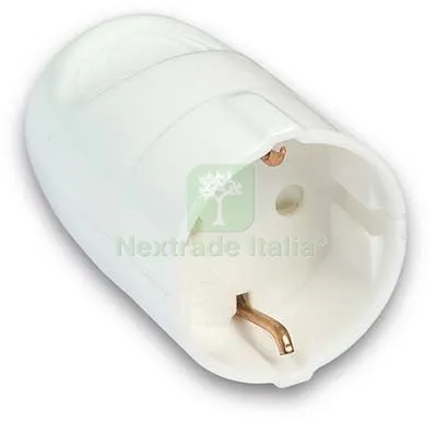 10PZ PRESA MOBILE SCHUKO GARANTI BIANCO 2P+T 16A A 16 — Interruttori e prese — rif. FERX.VIR7403282