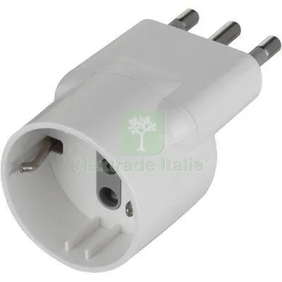 5PZ ADATTATORE SCHUKO DISASSATO ELECTRALINE BIANCO 2P+T 16A A 16 — Interruttori e prese — rif. FERX.VIR7403287 5PZ ADATTATORE SCHUKO DISASSATO ELECTRALINE BIANCO 2P+T 16A A 16 — Interruttori e prese — rif. FERX.VIR7403287