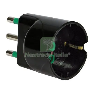 10PZ ADATTATORE SCHUKO GARANTI NERO 2P+T 16A A 16 Colore Nero — Interruttori e prese — rif. FERX.VIR7403299 10PZ ADATTATORE SCHUKO GARANTI NERO 2P+T 16A A 16 Colore Nero — Interruttori e prese — rif. FERX.VIR7403299