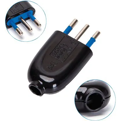 12PZ Spina Mobile Aigostar Nero 2P+T 10A — Arredo — rif. FERX.VIR7403312