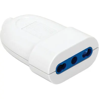 12PZ Presa Mobile Aigostar Bianco 2P+T 16A Bipasso — Arredo — rif. FERX.VIR7403315 12PZ Presa Mobile Aigostar Bianco 2P+T 16A Bipasso — Arredo — rif. FERX.VIR7403315