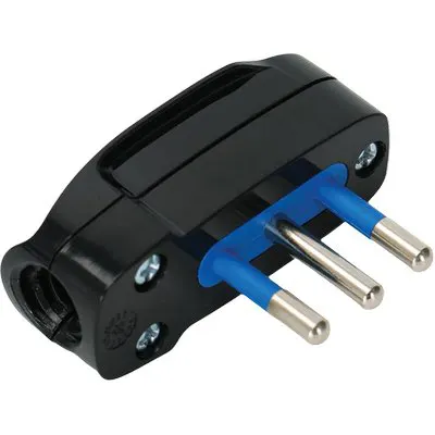 12PZ SPINA MOBILE RIBASSATA AIGOSTAR NERO 2P+T 10A — Interruttori e prese — rif. FERX.VIR7403320
