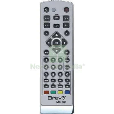 TELECOMANDO UNIVERSALE MINI PLUS BRAVO TV + DTT MEMORIA BANCHI 2 — Telecomandi e ricambi — rif. FERX.VIR7403600 TELECOMANDO UNIVERSALE MINI PLUS BRAVO TV + DTT MEMORIA BANCHI 2 — Telecomandi e ricambi — rif. FERX.VIR7403600