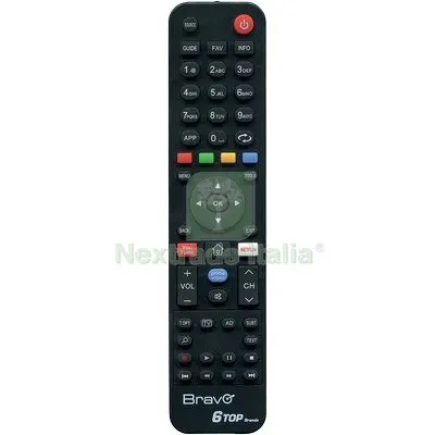 TELECOMANDO 6 TOP BRAND TV BRAVO — Telecomandi e ricambi — rif. FERX.VIR7403634 TELECOMANDO 6 TOP BRAND TV BRAVO — Telecomandi e ricambi — rif. FERX.VIR7403634
