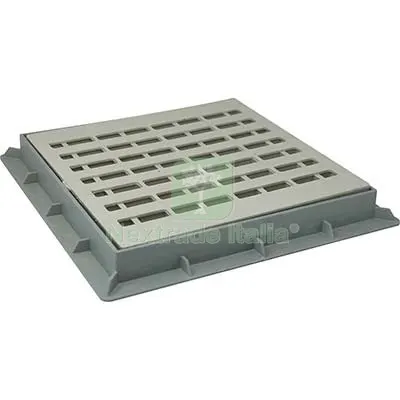 Chiusino Grigliato x Pozzetto Derivazione Plastica CM 40X40 + Telaio — Scarichi e sifoni — rif. FERX.VIR7403775 Chiusino Grigliato x Pozzetto Derivazione Plastica CM 40X40 + Telaio — Scarichi e sifoni — rif. FERX.VIR7403775