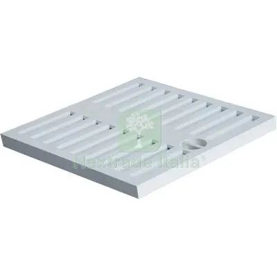 GRIGLIA X POZZETTO DI DERIVAZIONE PLASTICA CM 40X40 — Scarichi e sifoni — rif. FERX.VIR7403992