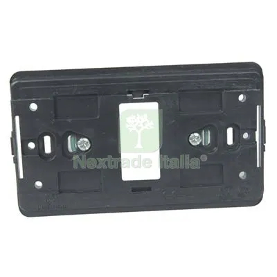 25PZ Supporto Frutti Venus Marlanvil PC Nero Posti 1 — Interruttori e prese — rif. FERX.VIR7404201
