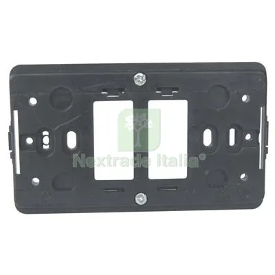 25PZ SUPPORTO FRUTTI VENUS MARLANVIL PC NERO POSTI 2 — Interruttori e prese — rif. FERX.VIR7404202 25PZ SUPPORTO FRUTTI VENUS MARLANVIL PC NERO POSTI 2 — Interruttori e prese — rif. FERX.VIR7404202